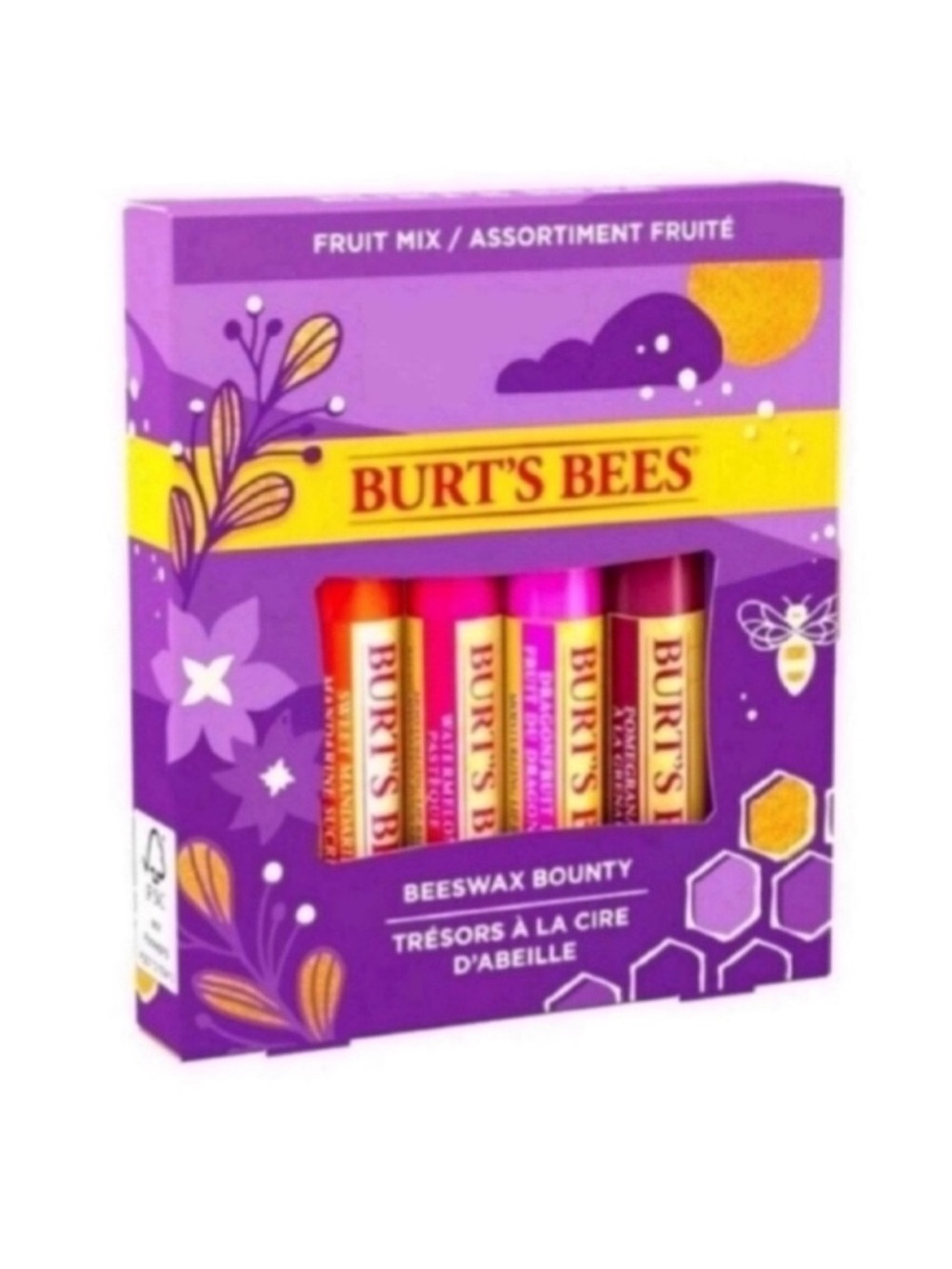 New Burt’s Bees Fruit Mix Lip Balm Set